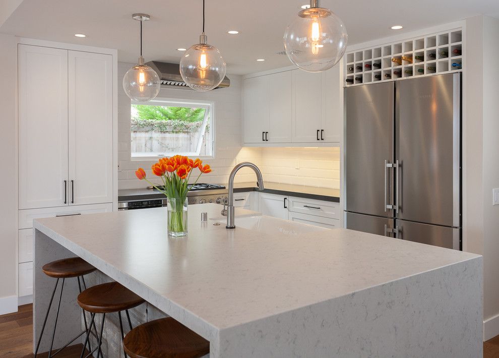 Silestone Lagoon kitchen island with gable ends, ireland, dublin, carlow,